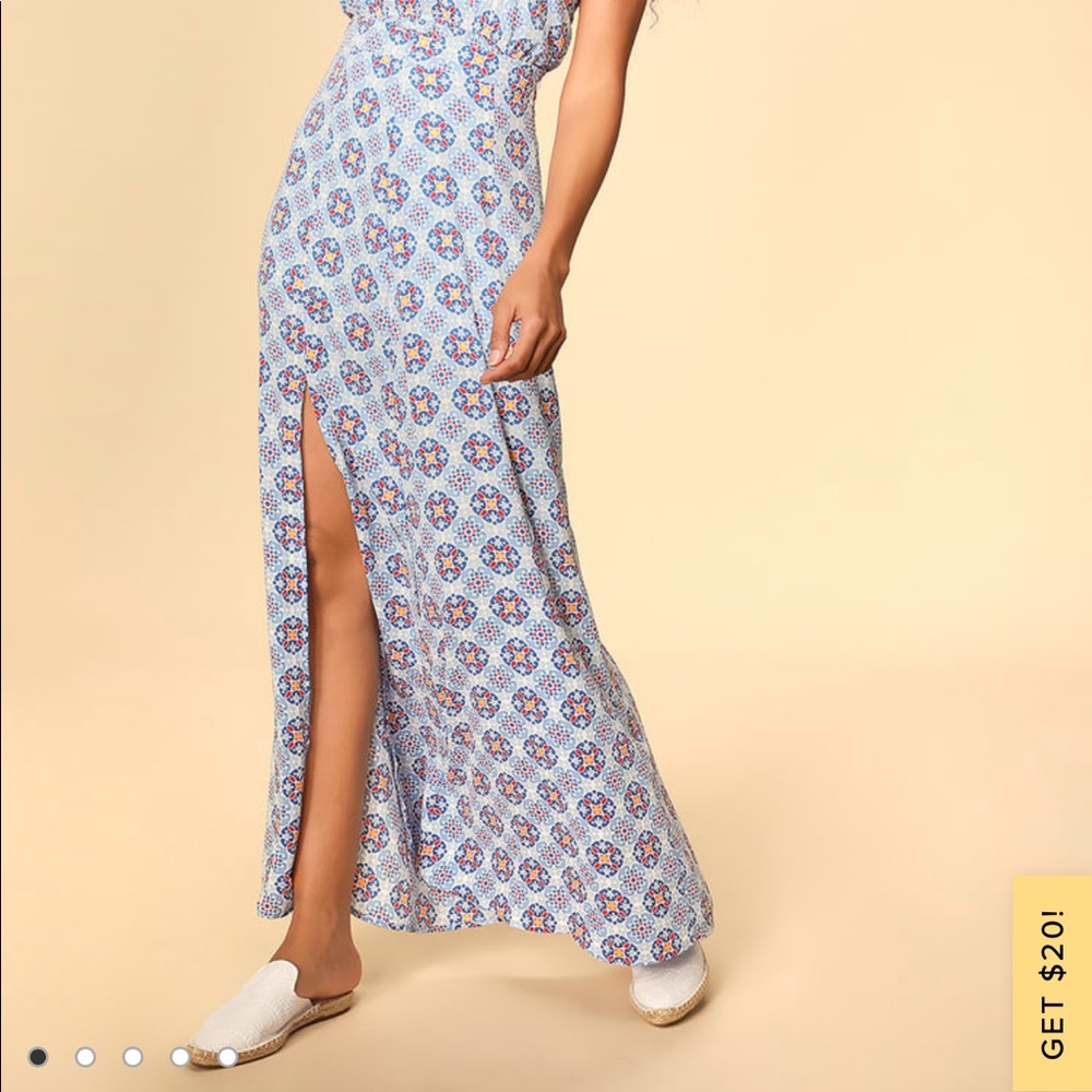 Lulu’s Maxi Skirt Large NWT